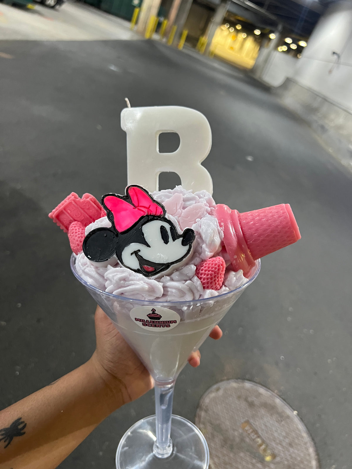 Custom intial Jumbo Candle